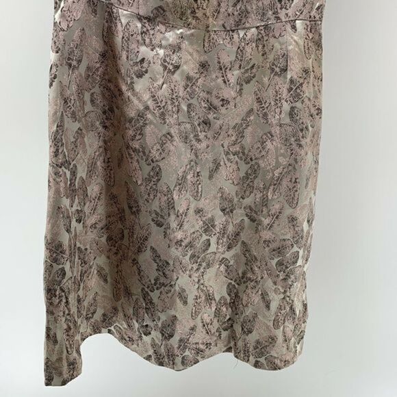 1960s Handmade Feather Print Fur Trim Dress - Picture 3 of 7